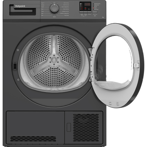 Hotpoint C HD C92 Gggd UK 9 kg Condenser Tumble Dryer - Graphite, Silver/Grey - image 3
