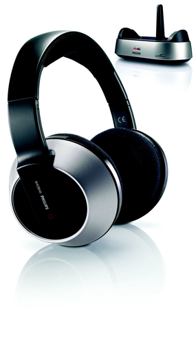 Philips SHC8545/00 headphones/headset Wireless Head-band Music Black, Silver