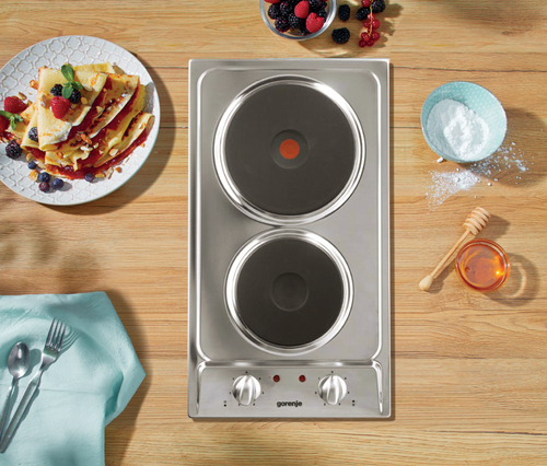 Gorenje EM30E hob Silver Built-in Sealed plate 2 zone(s)