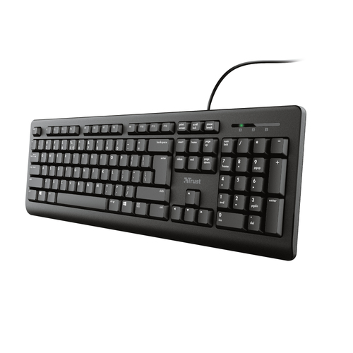Trust Primo клавиатура Универсальная USB QWERTY Американский английский Черный