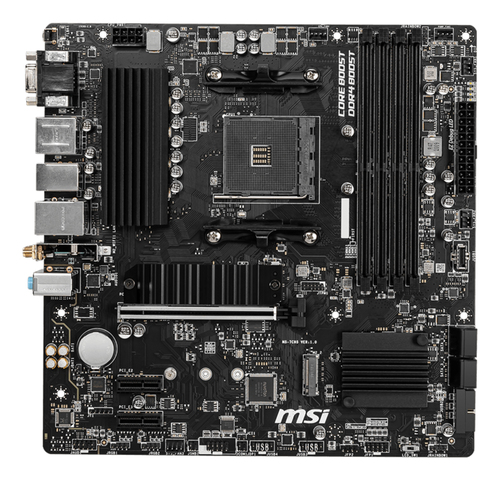 Msi Amd B550M Pro-Vdh Wifi DDR4 Micro-Atx Socket AM4 Motherboard - image 2
