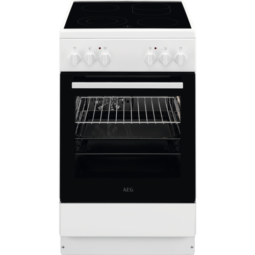 AEG CCB54081BW Freestanding cooker Electric Zone induction hob White