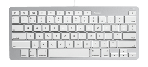 Trust 20412 mobile device keyboard QWERTY Lightning White – image 2