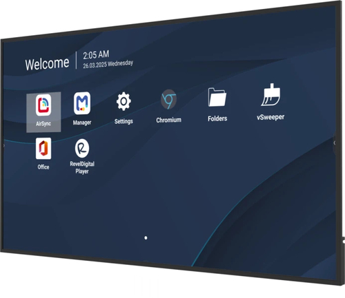 Viewsonic CDE7531-1C pantalla de señalización Pantalla plana para señalización digital 190,5 cm (75") LCD Wifi 500 cd / m² 4K Ultra HD Negro Procesador incorporado Android 14 24/7