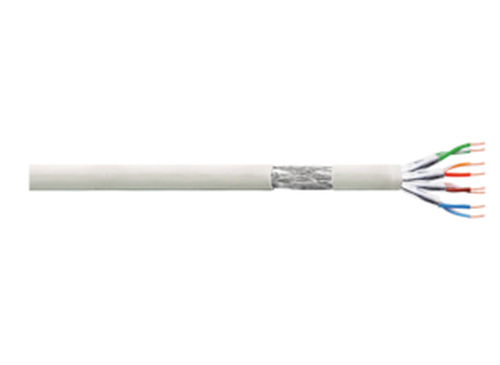 LogiLink PrimeLine CAT 6 Kabel med afskærmning med folie og kobberfletning (SFTP 305m Bulkkabel Grey