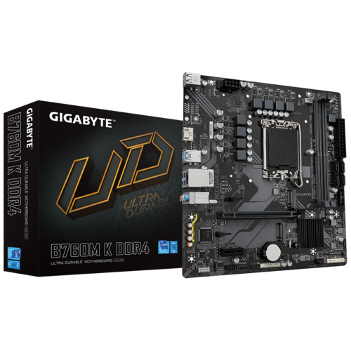GIGABYTE B760M K DDR4 материнская плата Intel B760 Express LGA 1700 Микро ATX