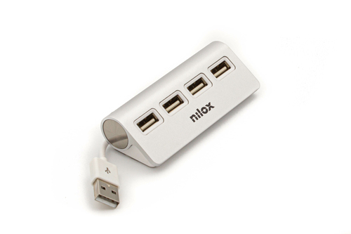 Nilox HUB 4 PORTE USB 2.0 ALLUMINIO – image 2