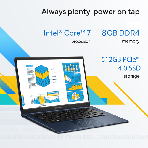 ASUS Vivobook 14 X1404VA-EB142W Intel® Core™ i7 i7-1355U Laptop 35.6 cm (14") Full HD 16 GB DDR4-SDRAM 512 GB SSD Wi-Fi 6E (802.11ax) Windows 11 Home Silver – image 3