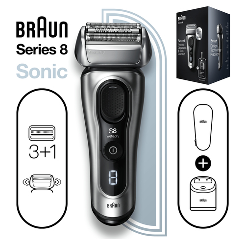Braun Series 8 81747509 men's shaver Foil shaver Grey – image 4
