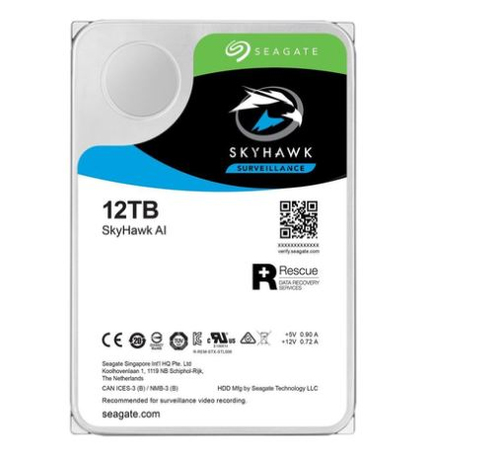 Seagate SkyHawk ST12000VE0008 внутренний жесткий диск 12 TB 7200 RPM 256 MB 3.5" Serial ATA III