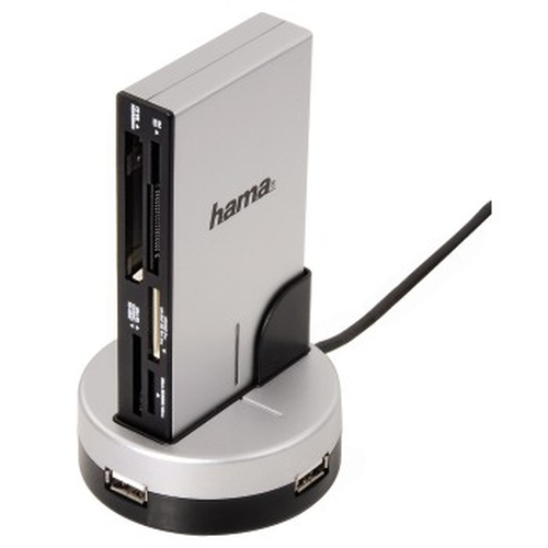 Hama CardReaderWriter 1,000 & 1 + 3-Port Docking Station, USB 2.0