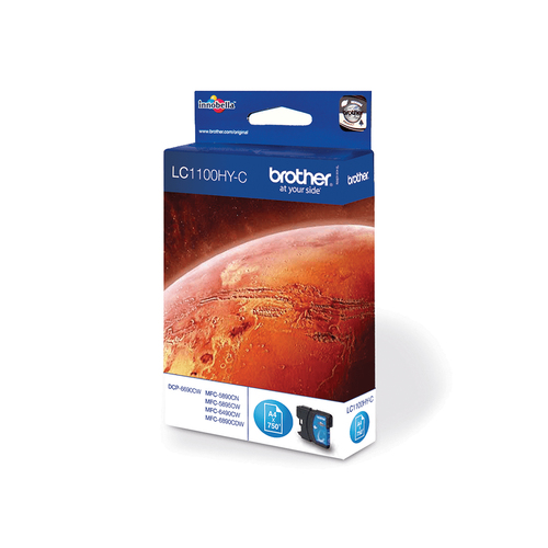 Original Brother LC1100C High Capacity Cyan Ink Cartridge - image 2