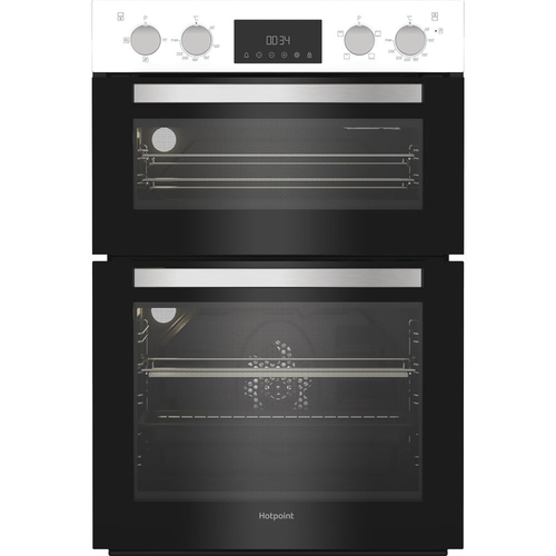 Hotpoint Dih 10D W Electric Built-under Double Oven - White - image 1