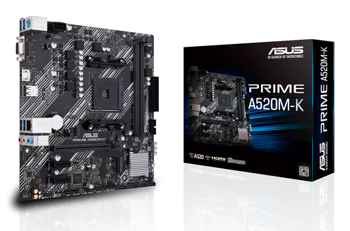 Asus Prime A520M-K DDR4 Micro-Atx Socket AM4 Motherboard - image 1