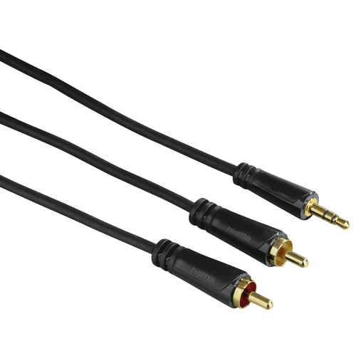Hama 00122298 аудио кабель 1,5 m 3,5 мм 2 x RCA Черный