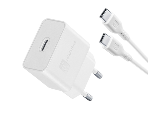 Cellularline 8018080444197 Смартфон, Универсальная Белый Кабель переменного тока Для помещений