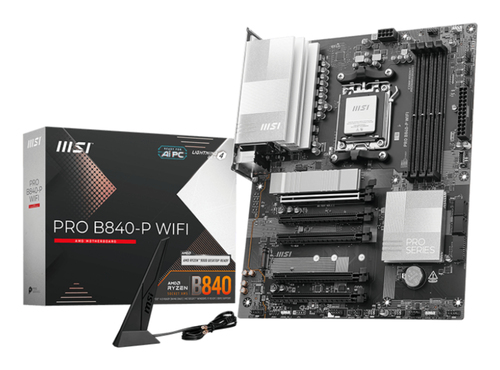 Msi Pro B840-P Wifi Atx DDR5 Amd Socket AM5 Motherboard - Ultra-fast Wi-Fi 7 & Advanced Cooling - image 1
