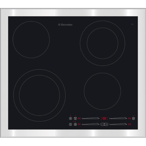 Electrolux GK58TSPLCN Черный, Нержавеющая сталь Встроенный Плита с зонами индукции 4 зона(ы)