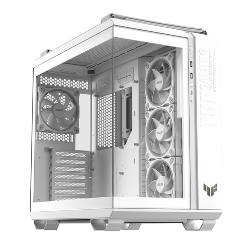 Asus Tuf Gaming GT502 Horizon TG Argb Duel Chamber tempered Glass Atx Gaming PC Case - White - 90DC0093-B19010 - image 2