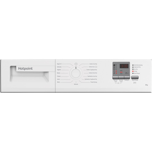 Hotpoint C HD C82 Wwgd UK 8Kg Condenser Tumble Dryer - White - B Rated, White - image 7