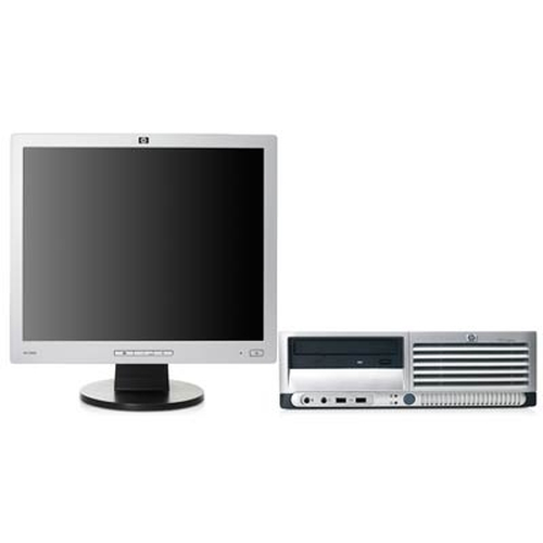 HP Compaq dc7700p Business Desktop PC and HP L1906 Flat Panel Monitor