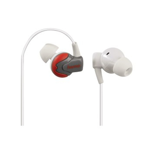 Hama HK-3027 Headphones Wired In-ear Grey, Red, White