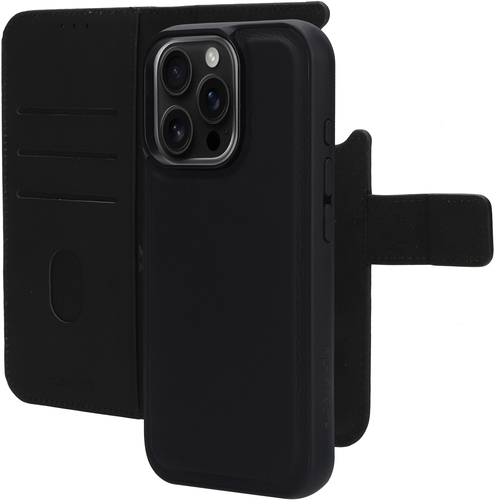 Mobiparts Leather 2 in 1 Wallet Case Apple iPhone 16 Pro Black – image 1