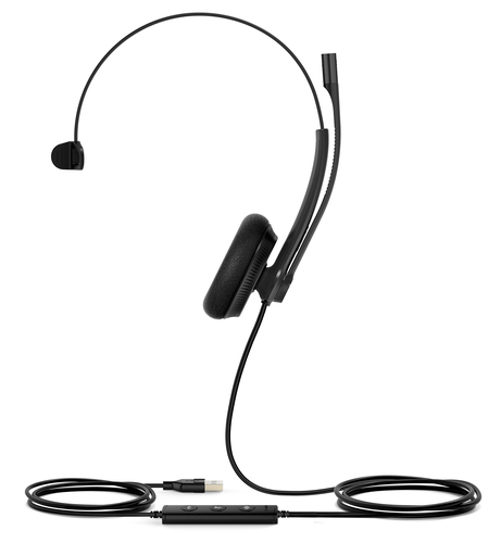 Yealink UH34 Lite Mono UC Гарнитура Проводная Оголовье Офис/колл-центр USB тип-A Черный