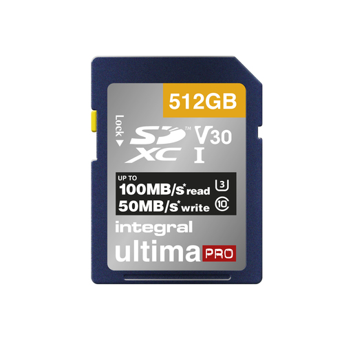 Integral 512GB SDXC UHS-1 U3 CL10 V30 UP TO R-100 W-50 MBS – image 2