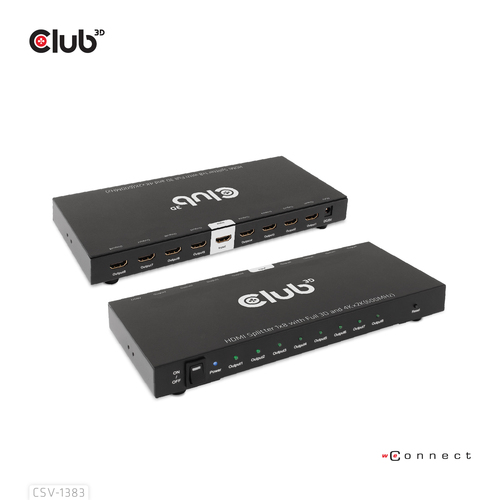 Club 3D 1 to 8 HDMI Splitter Full 3D and 4K60Hz (600MHz), afbeelding 6