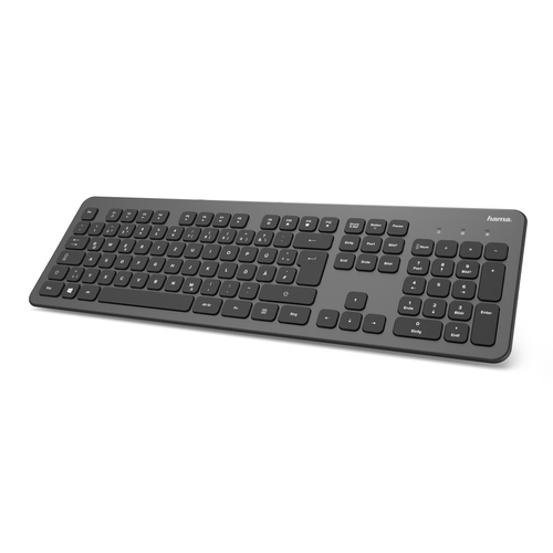 Hama KW-700 клавиатура Офисная Беспроводной RF QWERTZ Немецкий Антрацит, Черный