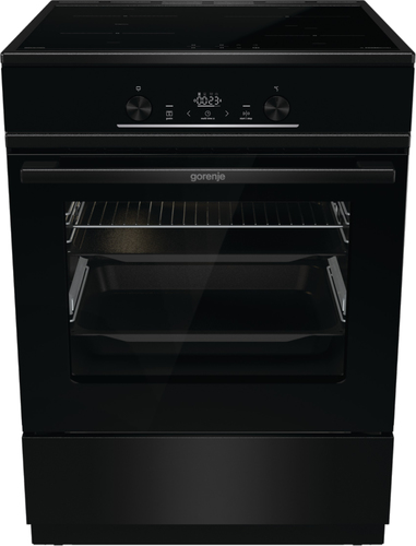 Gorenje GEIT6E62BPG cooker Freestanding cooker Electric Zone induction hob Black