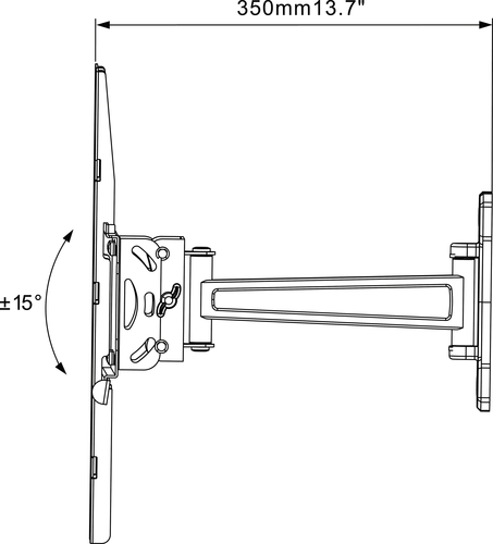 Vogel's M42030 TURN 120 WALL MOUNT 32-55 INCH – image 2