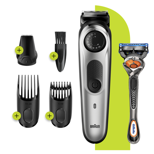 Braun Beard Trimmer BT5260 Men Trimmer & Hair Clipper, 39 Length Settings, Black/Silver Metal – image 5