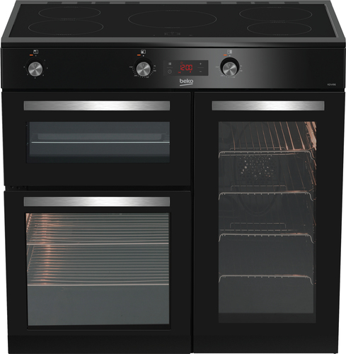Beko KDVI90K 90cm Double Oven Range Cooker with 5 Zone Induction Hob