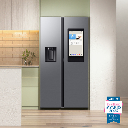 Samsung Bespoke AI Family Hub RS90F66BETEU American-Style Smart Fridge Freezer - Silver/Grey - image 2