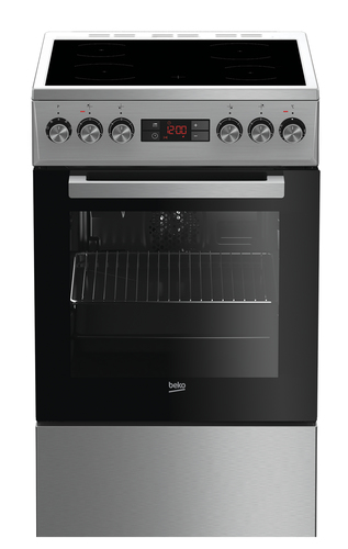 Beko FSE57300GX cooker Freestanding cooker Electric Ceramic hob Stainless steel
