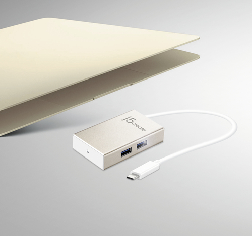 j5create JCH343 USB-C™ 4-Port Hub, Black – image 7
