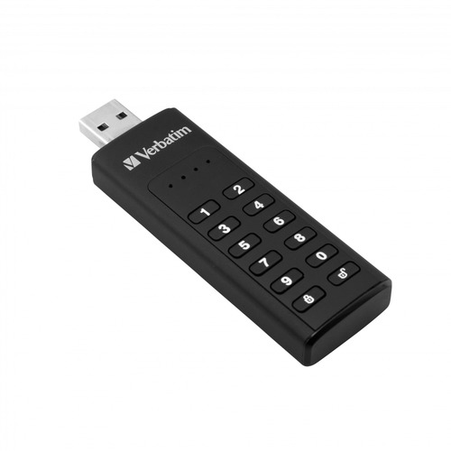 Verbatim Keypad Secure - USB 3.0 Drive with Password Protection and AES-256 HW encryption to protect your data - 64 GB - Black