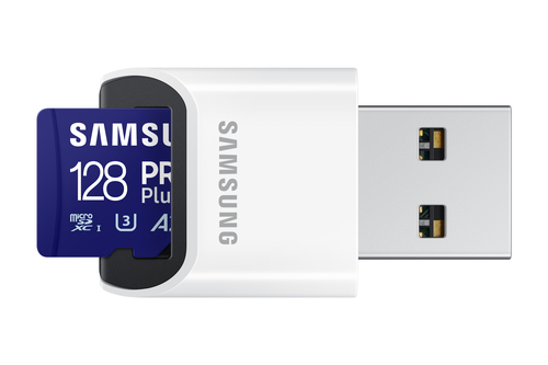 Samsung Pro Plus 128GB Incl. USB-adapter - Flashgeheugenkaart, afbeelding 5