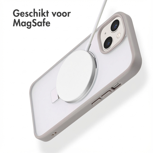 Accezz Ring Stand Backcover met MagSafe iPhone 15 - Grey, afbeelding 2