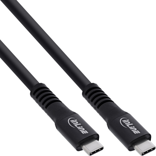 InLine 35933A USB Kabel USB4 Gen 2x2 7,5 m USB C 20 Gbit/s 60 W Schwarz