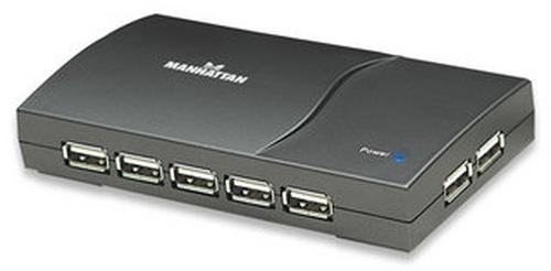 Manhattan 161022 interface hub 480 Mbit/s Black