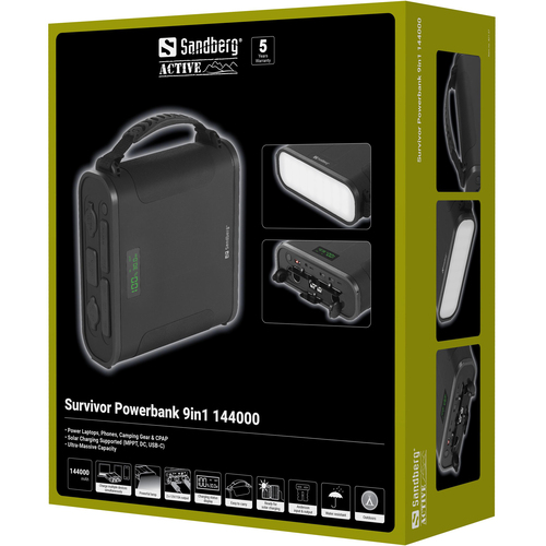 Sandberg Survivor Powerbank 9in1 144000 – image 7