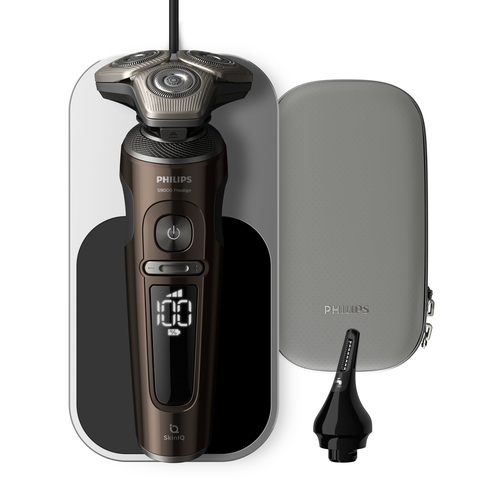 Philips SP9870/17 men's shaver Rotation shaver Trimmer Black, Brown