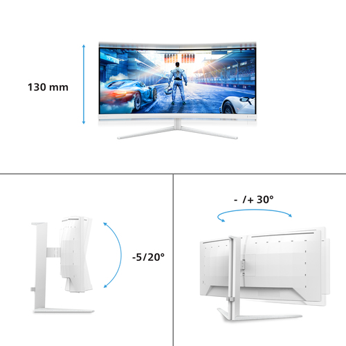 Philips Evnia 34M2C5501A/00 Curved, afbeelding 3