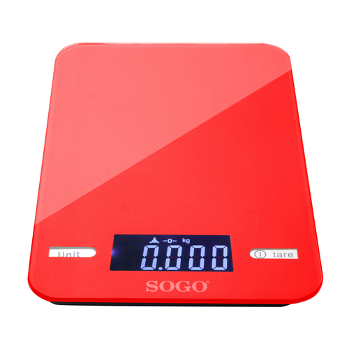 Sogo BAC-SS-3960R kitchen scale Red Countertop Rectangle Electronic kitchen scale – image 4
