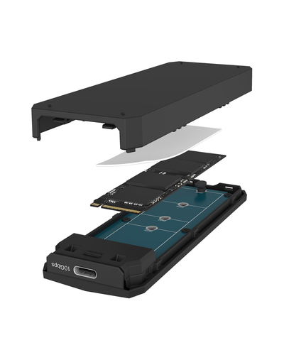 ICY BOX IB-1805ML-CU31 M.2 NVMe SSD Externe behuizing, afbeelding 2