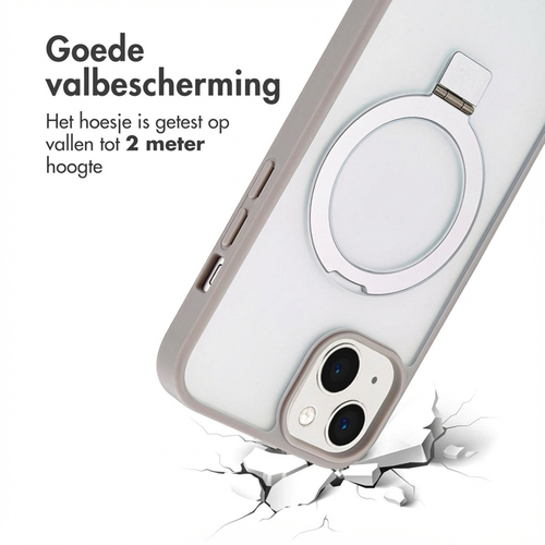 Accezz Ring Stand Backcover met MagSafe iPhone 13 - Grey, afbeelding 4