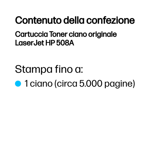 HP 508A – Toner ciano originale